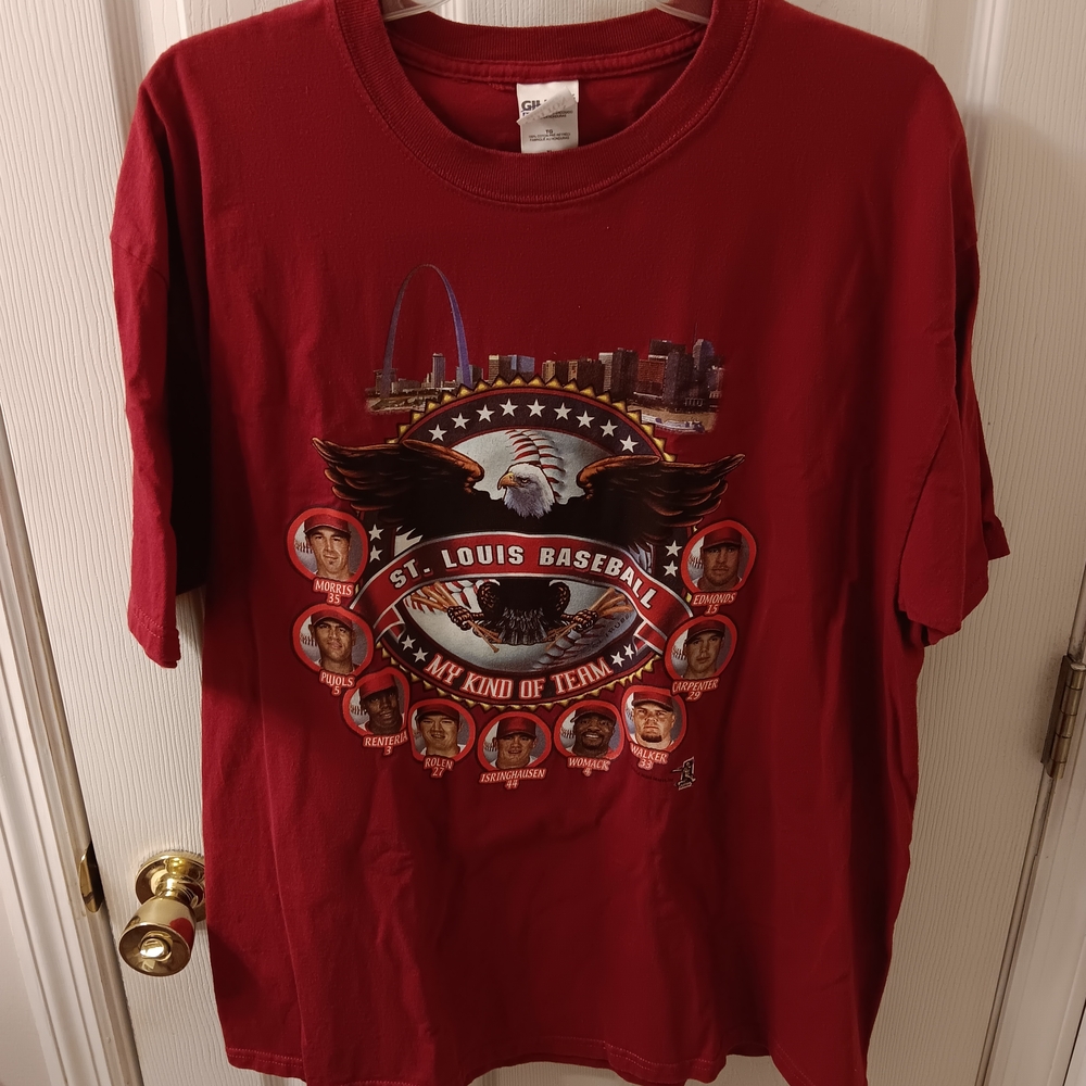 Vintage Gildan St. Louis Cardinals T-Shirt Picturing Albert Pujols/Scott Rolen +